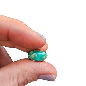 retired Pandora Flowers For You Murano glass charm